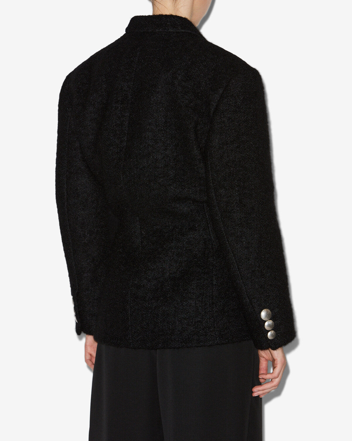 Chic Isabel Marant Gallie Short Brushed Wool Blend Coat for Women