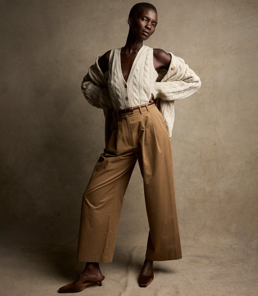 Luxurious Cloud-Soft 100% Cashmere Cable Knit V-Neck Sweater Vest