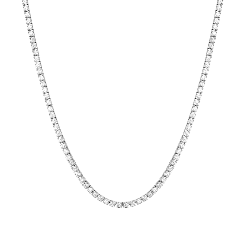 Elegant Classic Diamond Tennis Necklace 14k 18k Gold Sustainable Ethically Sourced