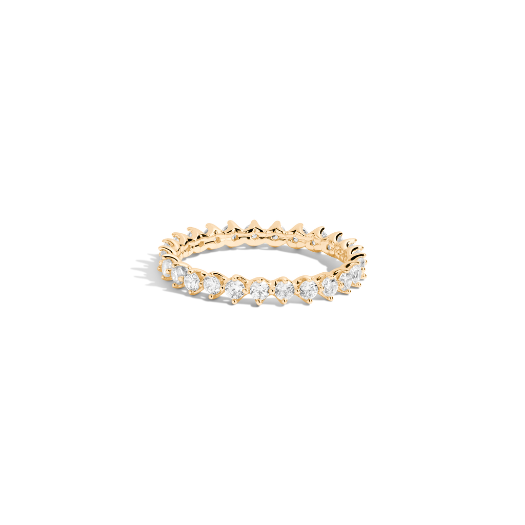 Brilliant Lab Grown Diamond Eternity Ring in 14k or 18k Gold