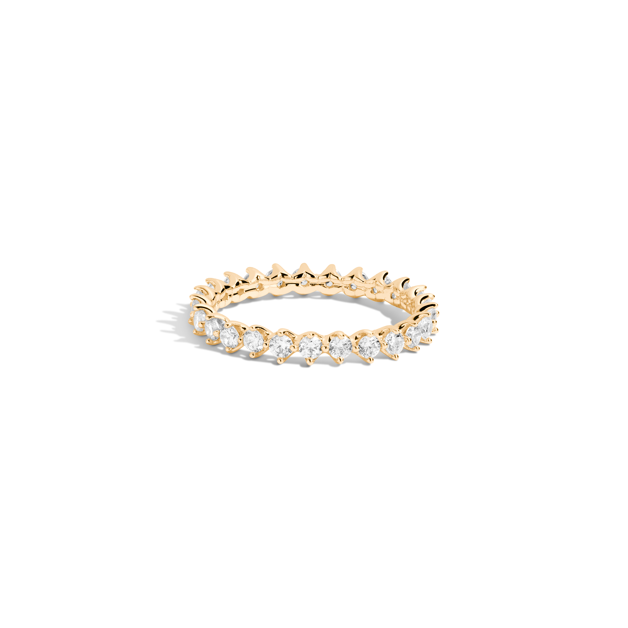 Brilliant Lab Grown Diamond Eternity Ring in 14k or 18k Gold
