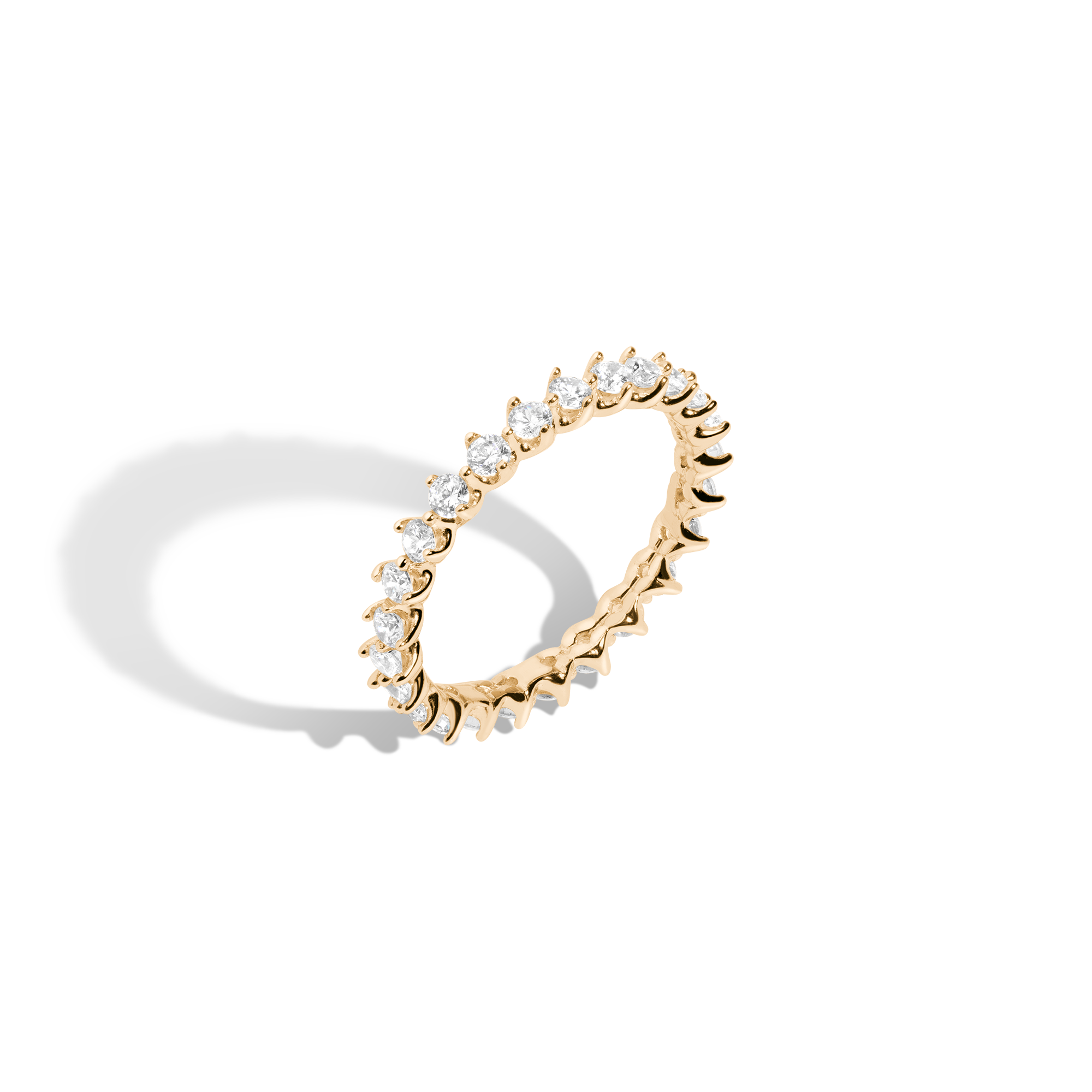 Brilliant Lab Grown Diamond Eternity Ring in 14k or 18k Gold
