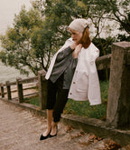 Luxurious Charcoal Cashmere Cardigan: Slouchy Fit, Mother-of-Pearl Buttons, V-Neck