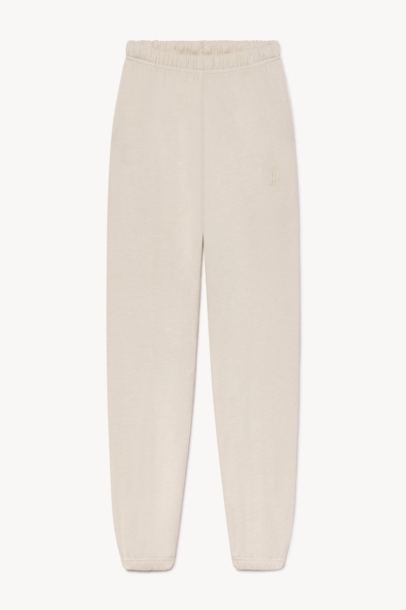 ÉTERNE Boyfriend Pocket Sweatpant: Lightweight French Terry Comfort, Adjustable Waist