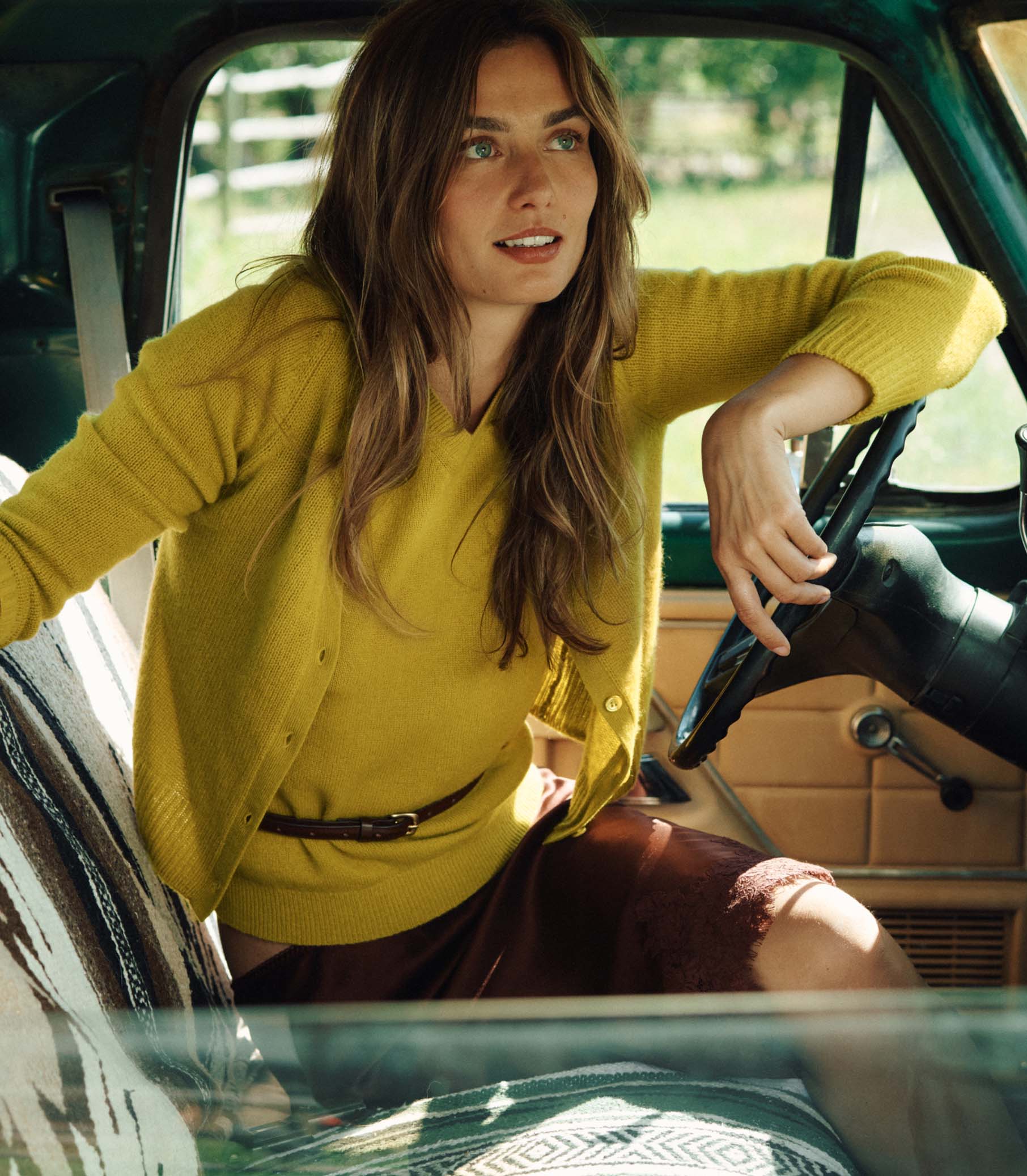 Luxurious 100% Cashmere Cameron Cardigan - '90s Inspired V-Neck Knit