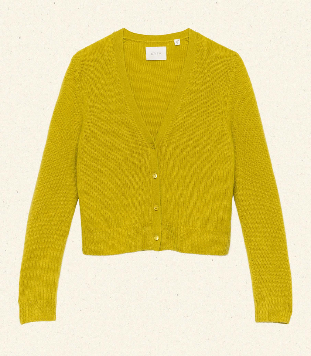 Luxurious 100% Cashmere Cameron Cardigan - '90s Inspired V-Neck Knit