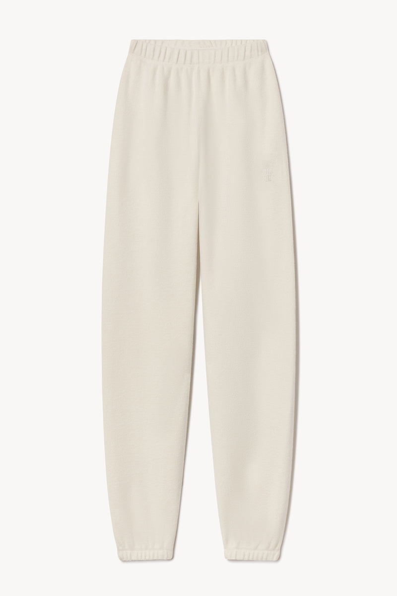 ÉTERNE Classic Cream Cotton Sweatpant – Relaxed Fit, Cozy Brushed Fleece