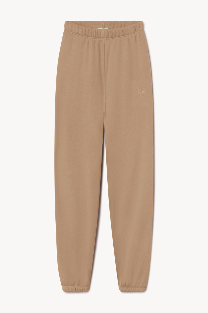 ÉTERNE Ultra-Soft French Terry Relaxed Fit Unisex Classic Sweatpants, Taupe