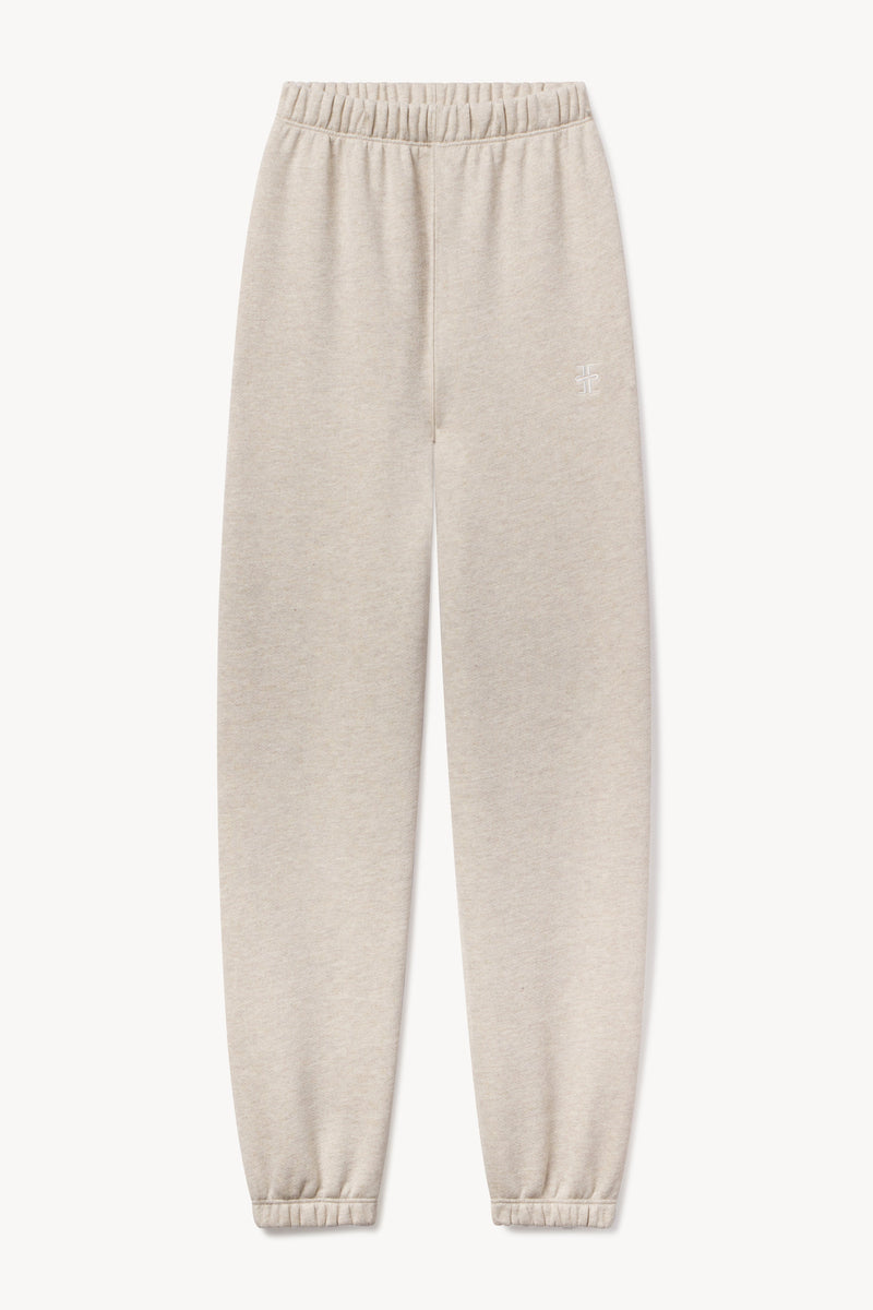 Unisex Heather Oatmeal French Terry Classic Sweatpants for Ultimate Comfort