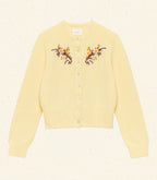 Luxurious Fairchild Cashmere Cardigan with Buttercup Floral Embroidery and Sequins