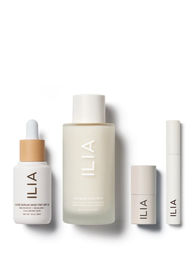 ILIA Beauty The Hero Set Clean Makeup and Skincare Essentials
