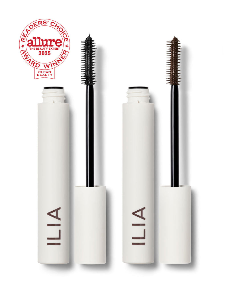 ILIA Beauty Mascara Moment Duo Black and Brown Set