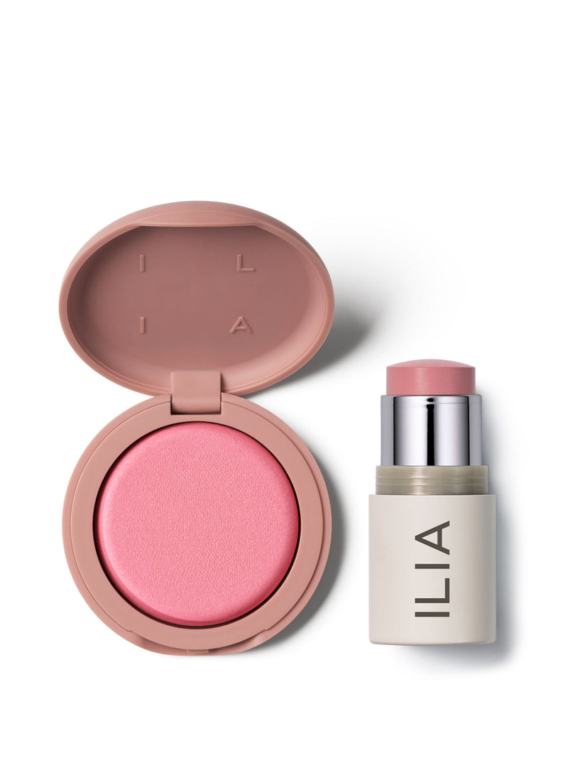 ILIA Blush is a Rush Duo Blurring Powder and Multi-Stick