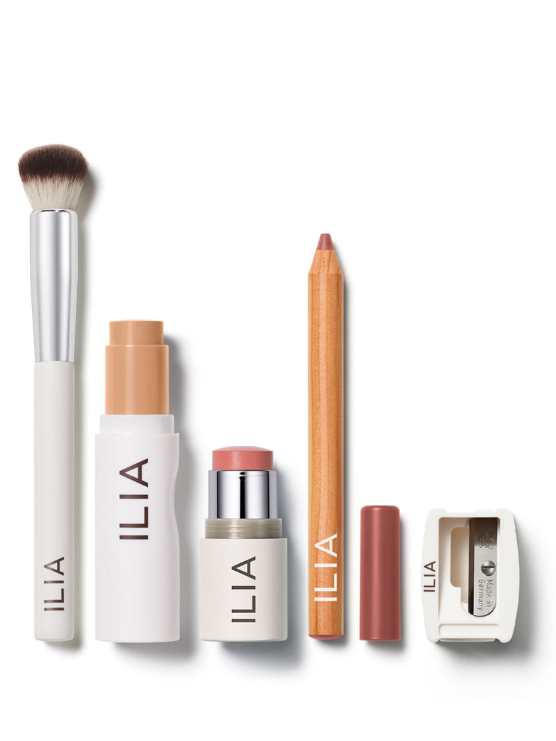 ILIA Swipe-and-Go Set Blur Complexion Stick Multi-Stick Makeup Bundle