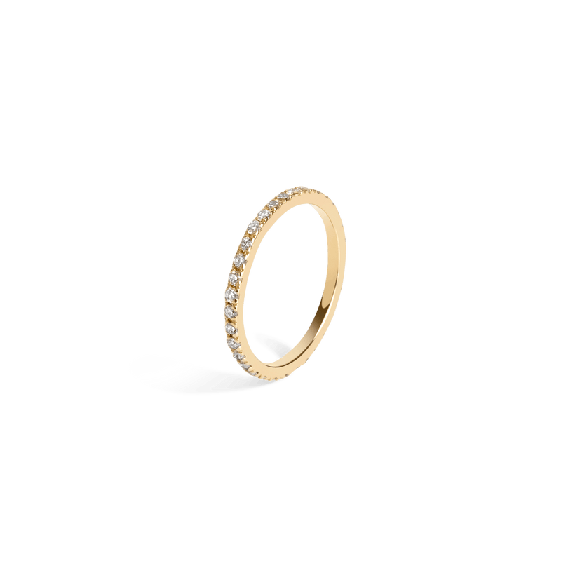 Exquisite Diamond Eternity Ring: 14k/18k Gold, SI Clarity, Stackable Wedding Band