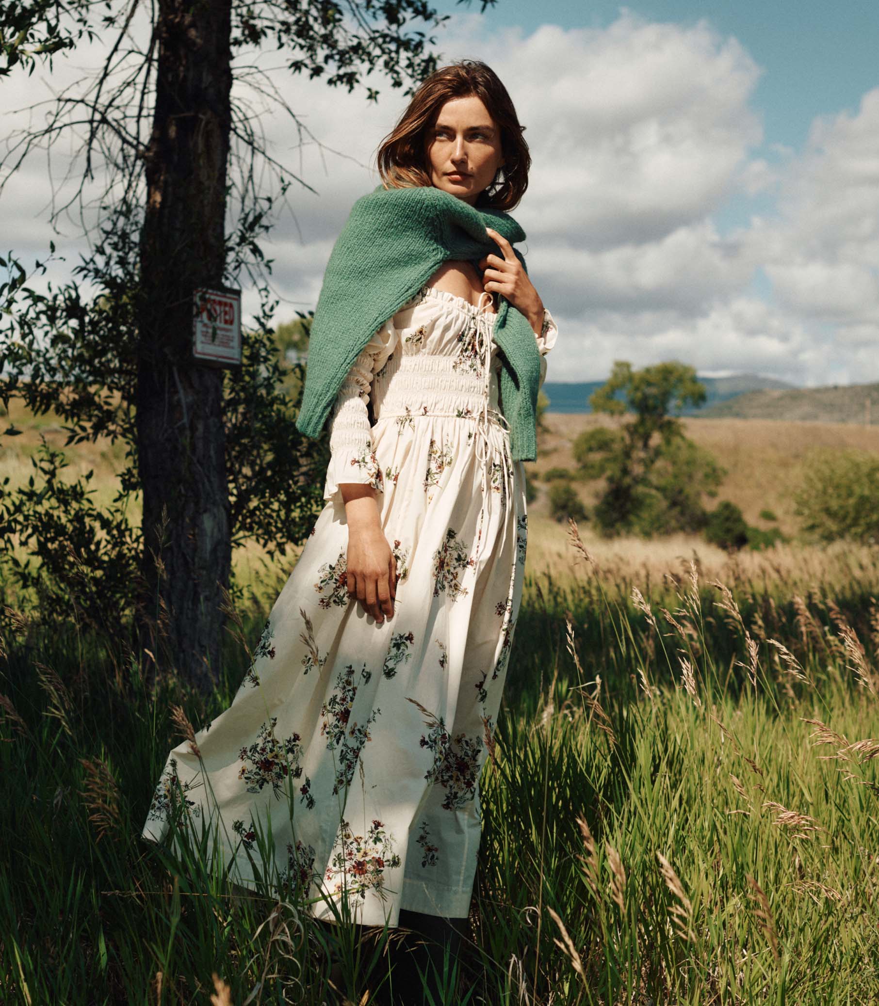 Cozy '90s Oversized Valley Green Merino Wool Blend Sweater for Women