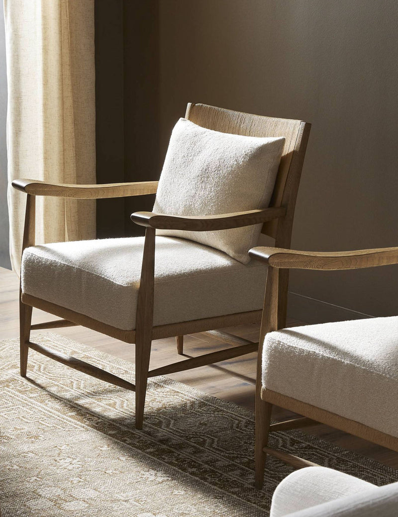 Godfrey Accent Chair by Amber Lewis x Four Hands Solid Oak