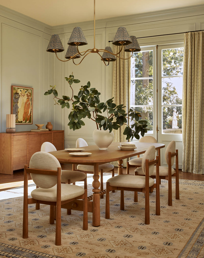 Truett Modern Rubberwood Dining Chair with Handcrafted Upholstered Seat