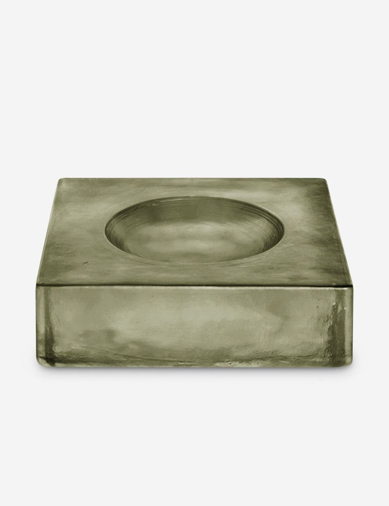 Emilio Catchall Square Glass Decorative Tray for Jewelry and Keys