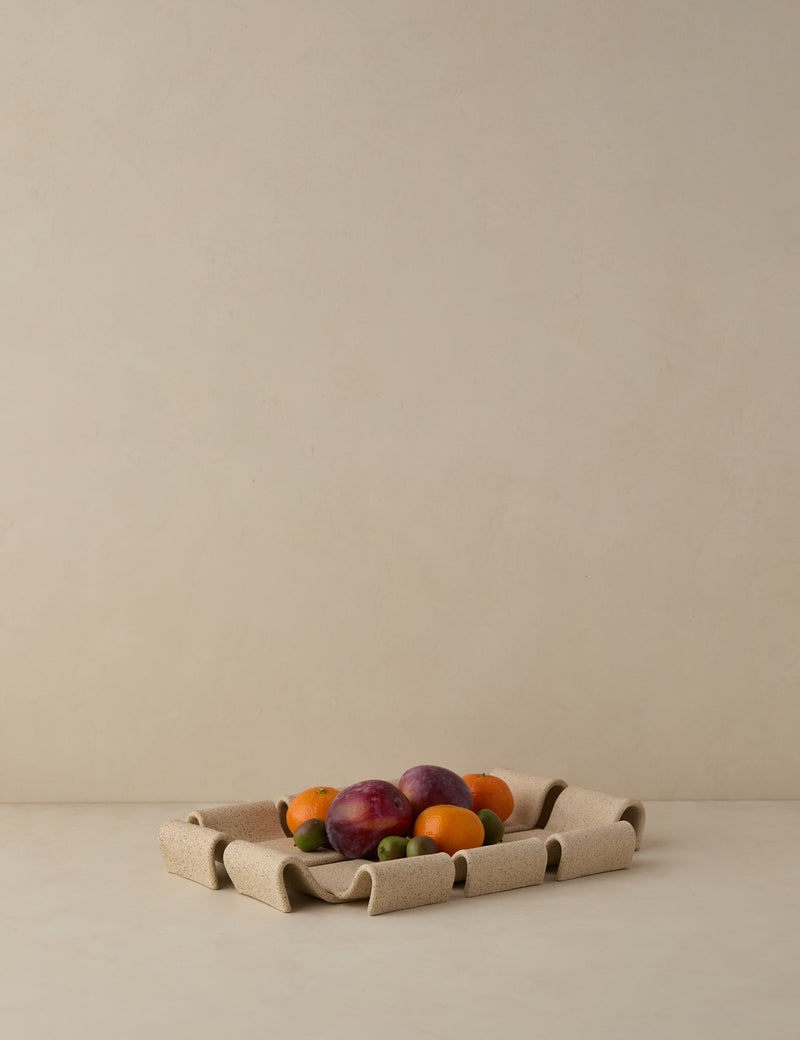 Gala Tray by SIN Handmade Woven Ceramic Decorative Serving Bowl