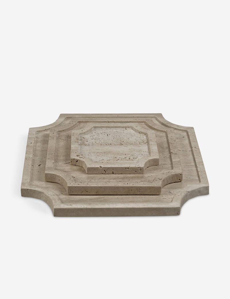 Florina Natural Stone Decorative Tray for Coffee Table Styling