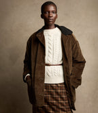 Luxurious Marlowe Ivory Cashmere Cable Knit Sweater: Cloud-Soft Mockneck Comfort