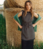 Cozy '90s Oversized Valley Green Merino Wool Blend Sweater for Women