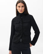 Rag & Bone Mercer Women's Black Japanese Wool Military-Style Blazer Jacket