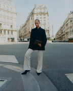 Chic Leopard Print Calf Hair Shoulder Bag with Metallic Buckle for Women