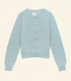 Soft Alpaca Merino Wool Petra Cardigan - Glass Slipper Blue Knit