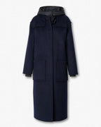 Phoebe Two-in-One Long Coat: Luxe Wool Blend, Cashmere, Detachable Quilted Liner