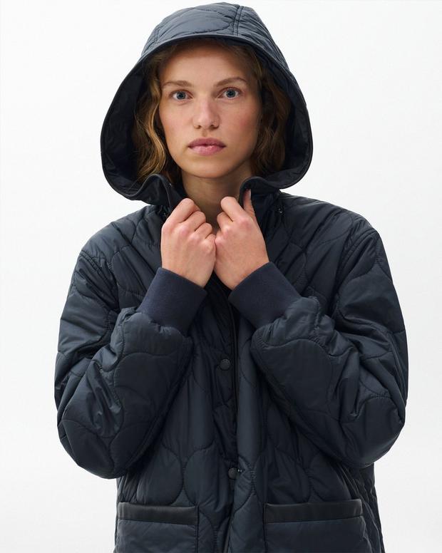 Phoebe Two-in-One Long Coat: Luxe Wool Blend, Cashmere, Detachable Quilted Liner