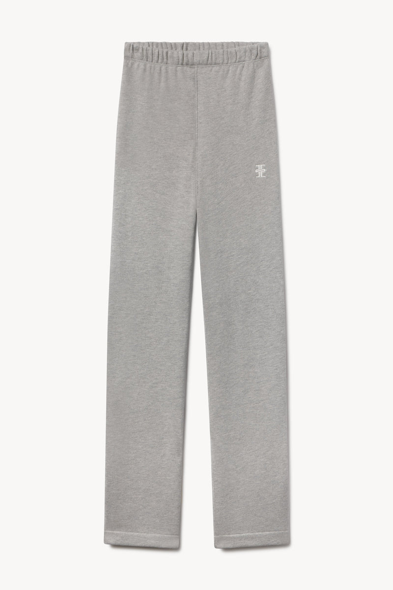 ÉTERNE Unisex Straight Leg French Terry Sweatpants, Ultra-Soft Heather Grey Relaxed Fit
