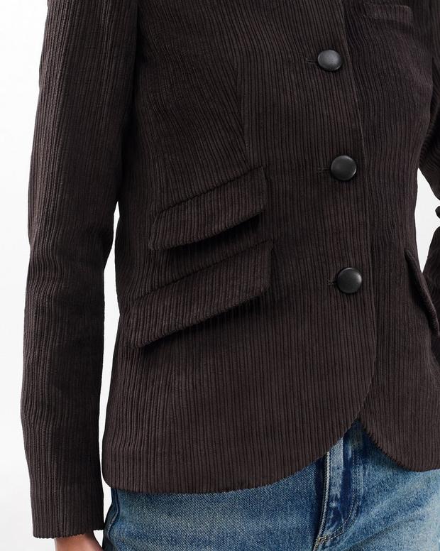 Rag & Bone Slade Luxe Corduroy Blazer - Slim Fit, Brown, Soft Texture