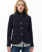 Chic Rag & Bone Slade Textured Knit Blazer: Italian Wool Blend, Slim Fit