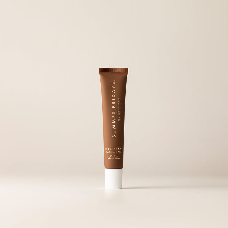 Hydrating Hot Cocoa Lip Butter Balm for Soft, Tinted, Shimmering Lips