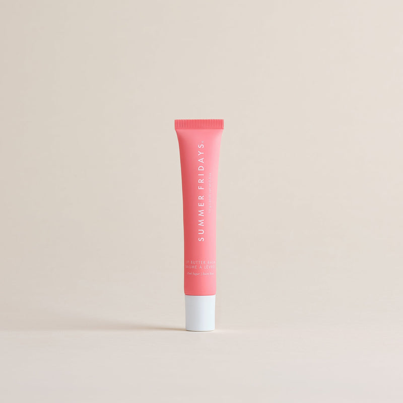 Summer Fridays Pink Sugar Lip Butter Balm for Hydrated, Soft Lips with Sweet Flavor
