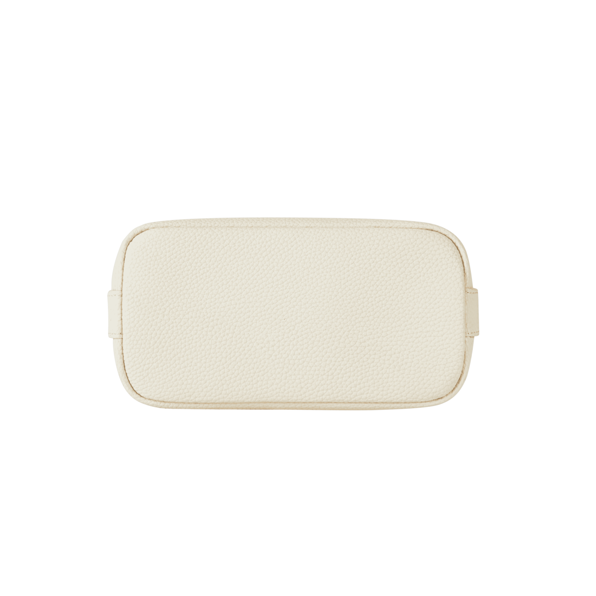 Chic Ivory Togo Leather Twister Hobo Bag with Adjustable Strap Gold Accents