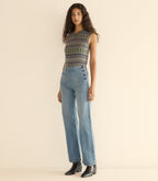 Cozy Wool-Cashmere Dashwood Fair Isle V-Neck Sweater Vest for Women