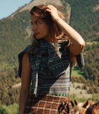 Cozy Wool-Cashmere Dashwood Fair Isle V-Neck Sweater Vest for Women