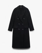 Rag & Bone Vasso Black Wool Cashmere Blend Women's Trench Coat