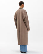 Luxurious Vasso Wool Blend Trench Coat for Women - Elegant Taupe Design
