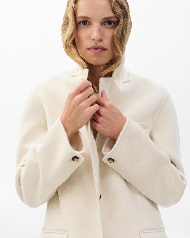 Zoe Luxurious Double-Face Wool Cashmere Blend Oversized Relaxed Fit Blazer for Women