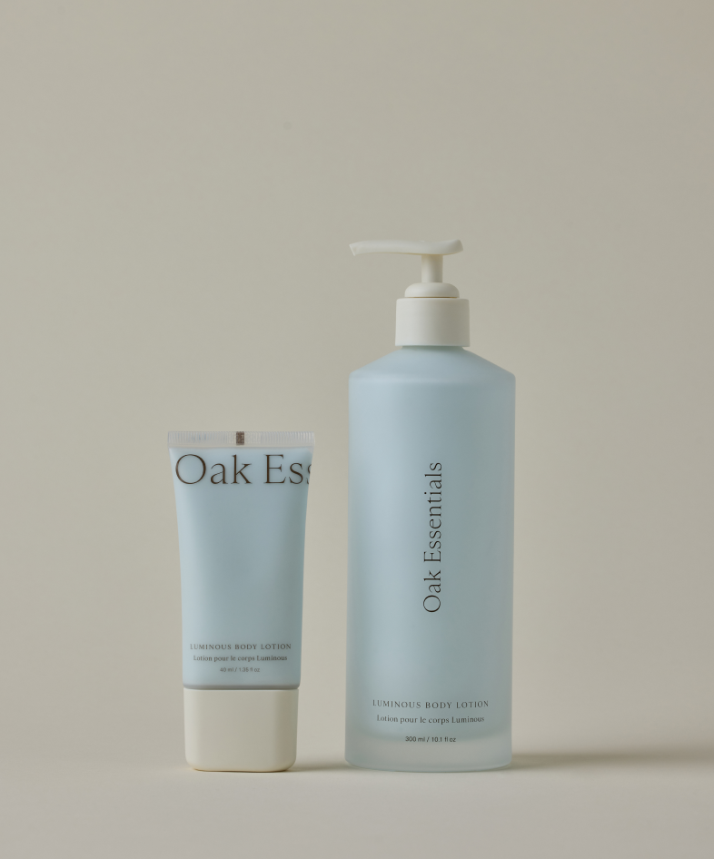 Luminous Hydrating Body Lotion Duo: Full-Size & Travel Set for Softer Skin