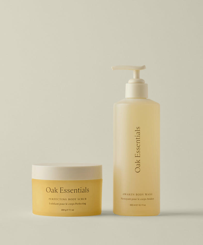Oak Essentials Fresh Start Hydrating Body Care Duo for Radiant Skin