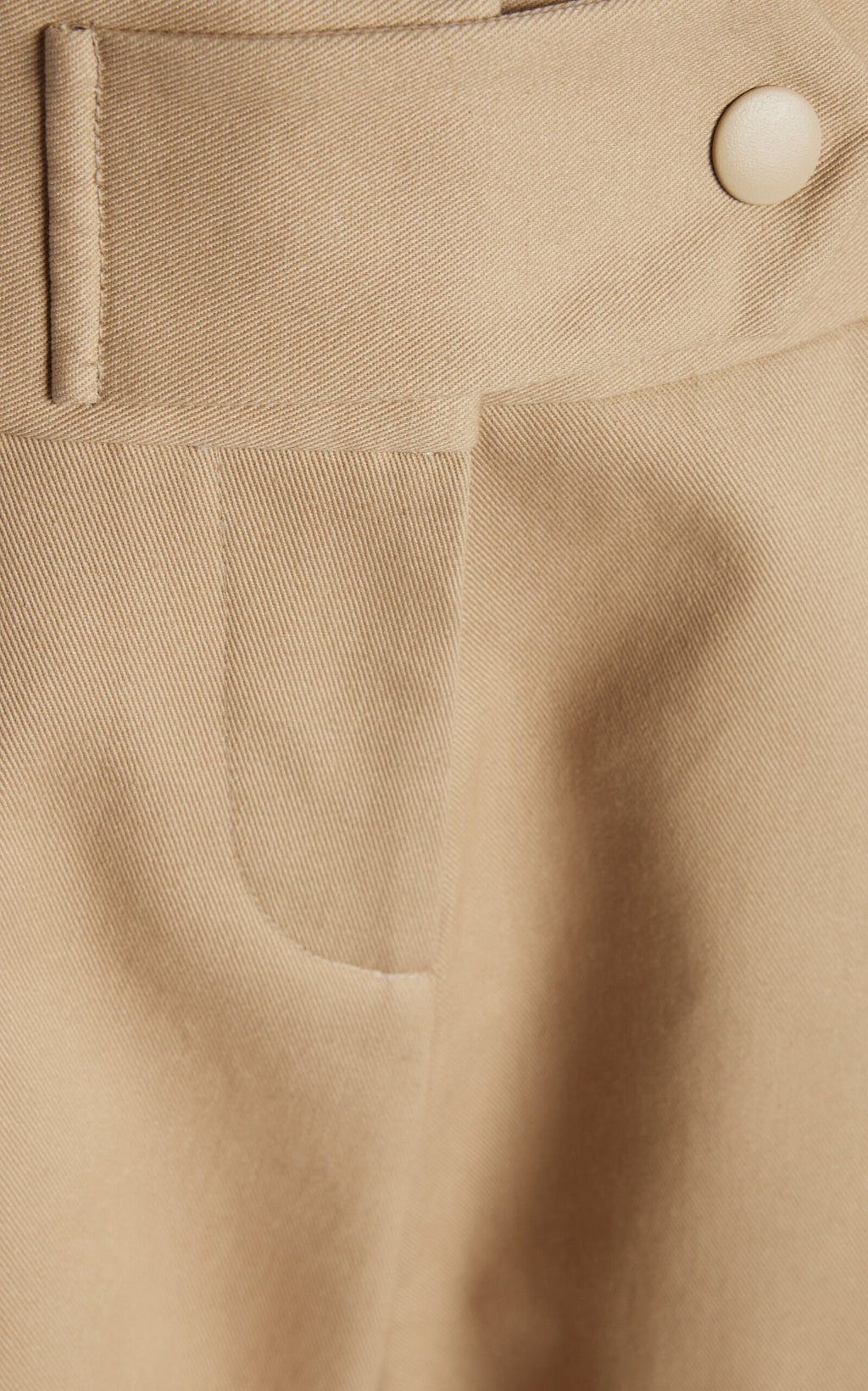 Brandon Maxwell Women's Phoenix Low-Rise Khaki Cotton Gabardine Barrel-Leg Pants