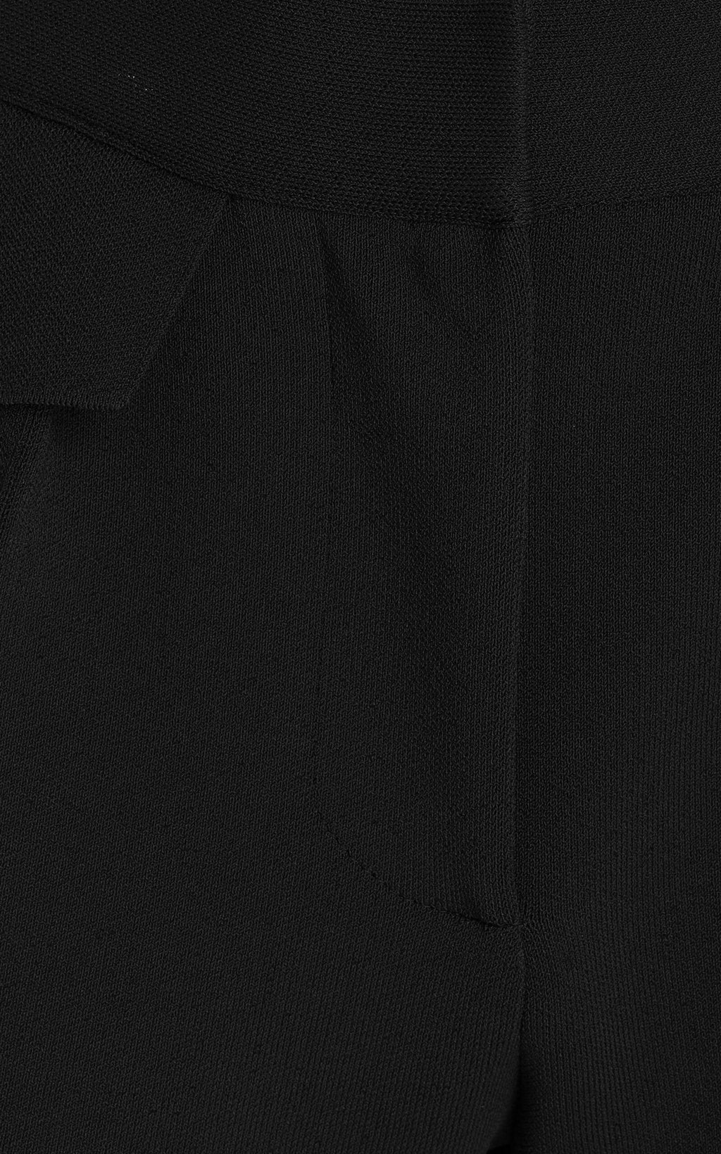 Brandon Maxwell Nedra Navy Tailored Knit Shorts: Luxury Viscose Blend Comfort