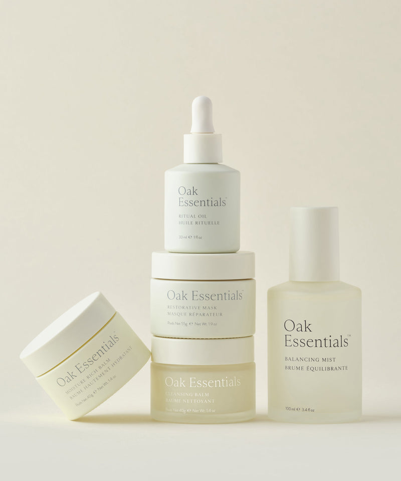 Oak Essentials The Routine: 5-Step Hydrating Skincare Set for Radiant Skin