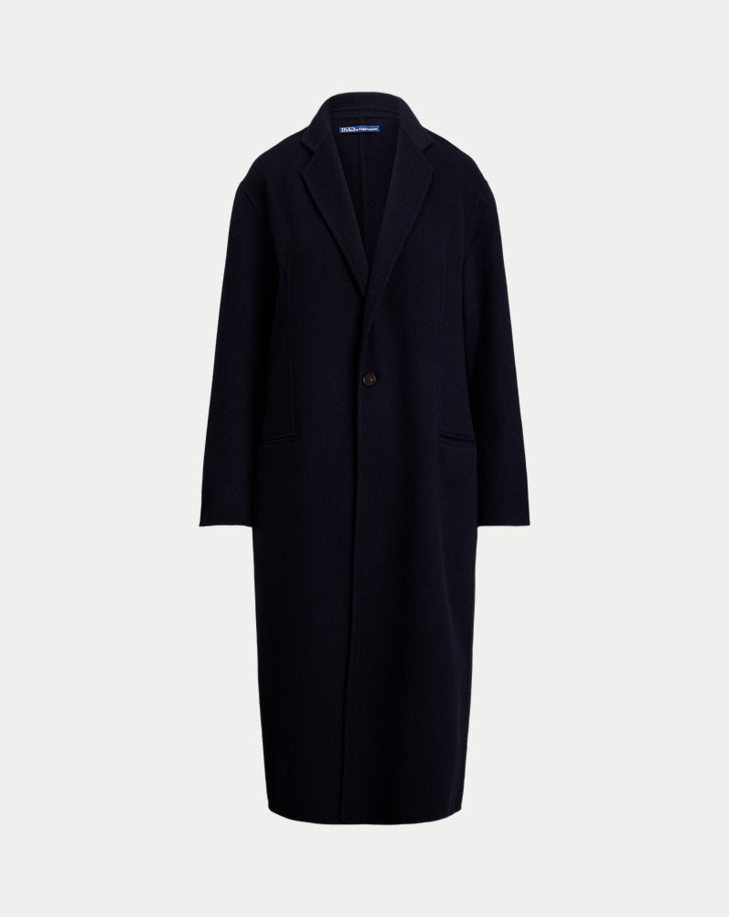 Chic Women&#39;s Pinstripe Double-Faced Italian Wool Overcoat - Timeless Tailored Style