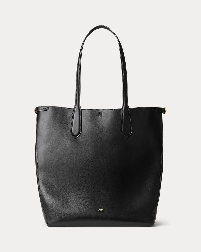 Polo Ralph Lauren Bellport Leather North-South Tote Handbag – Elegant, Spacious, Durable